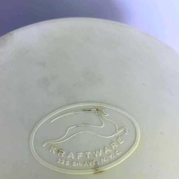 Mid Century Kraftware Barware Ice bucket Black and Gold Faux - Picture 3 of 3